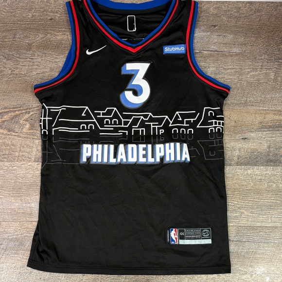 Nike NBA Philadelphia 76ers Allen Iverson Swingman Jersey Size 44 - Picture 1 of 6